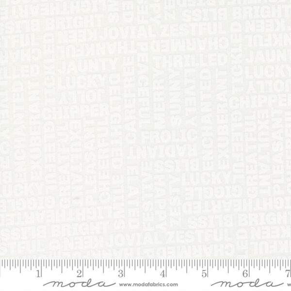 Moda Fabrics Corey Yoder Coriander Quilts Coriander Seeds Happy Words White