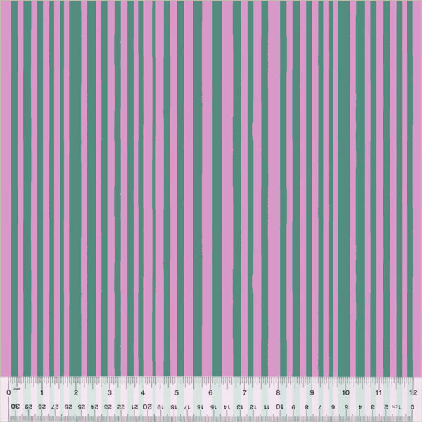 Windham Fabrics Annabel Wrigley Kaleidoscope Mini Stripe Agave/Unicorn