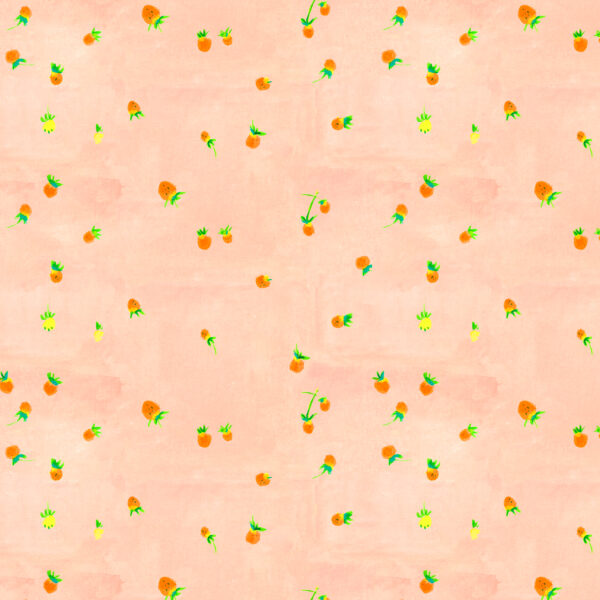 Windham Fabrics Heather Ross By Hand Wild Strawberries Blush