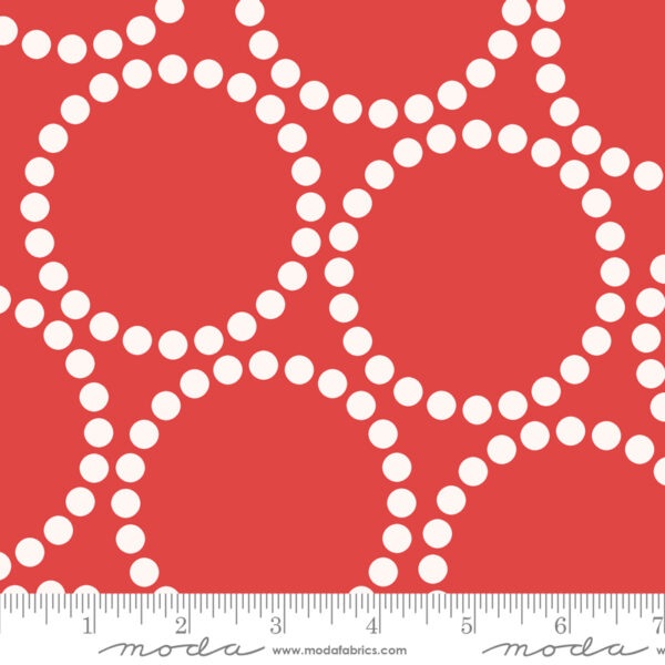 Moda Fabrics Lizzy House 108" Quilt Back Pearl Bracelets Red