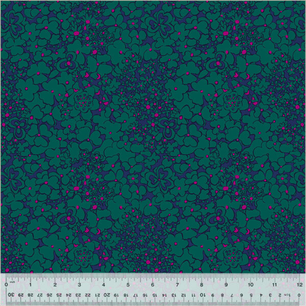 Windham Fabrics Sally Kelly Botanica Periwinkle Teal