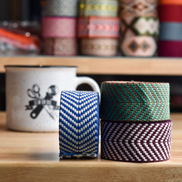 Chevron Poly/Cotton Webbing 1-1/2"