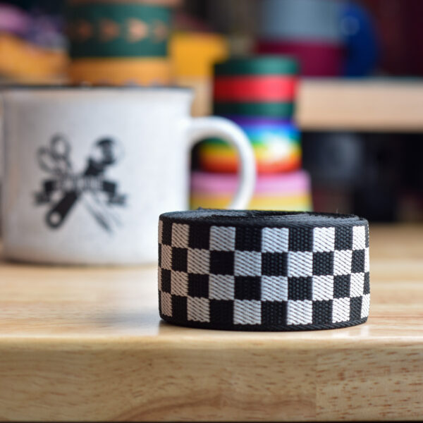 Checkers Cotton Poly Webbing 1-1/2"