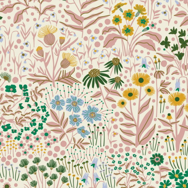 Cloud 9 Fabrics Leah Duncan Hidden Thicket Wildflower Field Daylight (REMNANT)