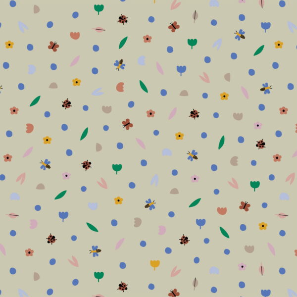 Cloud 9 Fabrics Leah Duncan Hidden Thicket Miniscule Cream