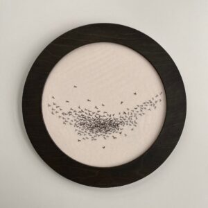 Modern Embroidery Hoop Circular Frame for 5" Hoops Black