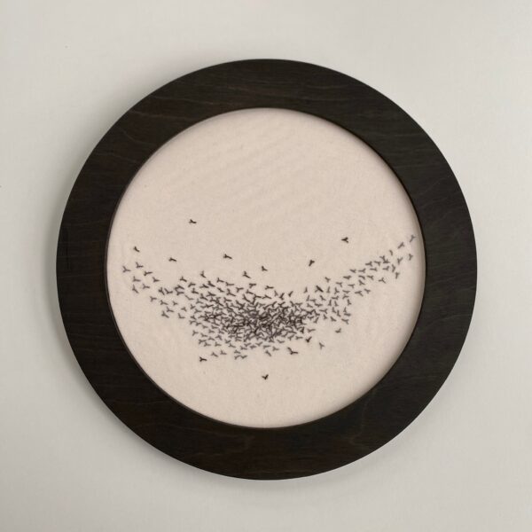 Modern Embroidery Hoop Circular Frame for 5" Hoops Black