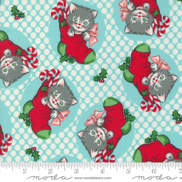 Moda Fabrics Urban Chicks Kitty Christmas Mini Charms - Image 29