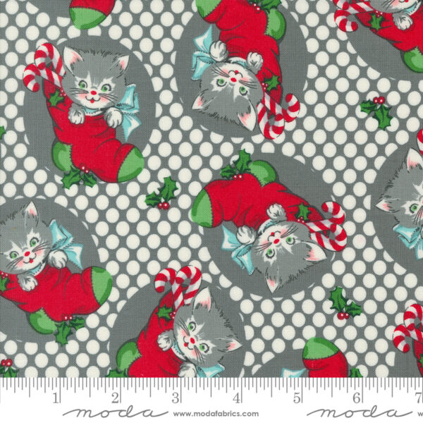 Moda Fabrics Urban Chicks Kitty Christmas Mini Charms - Image 28