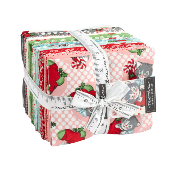 Moda Fabrics Urban Chicks Kitty Christmas Bundle