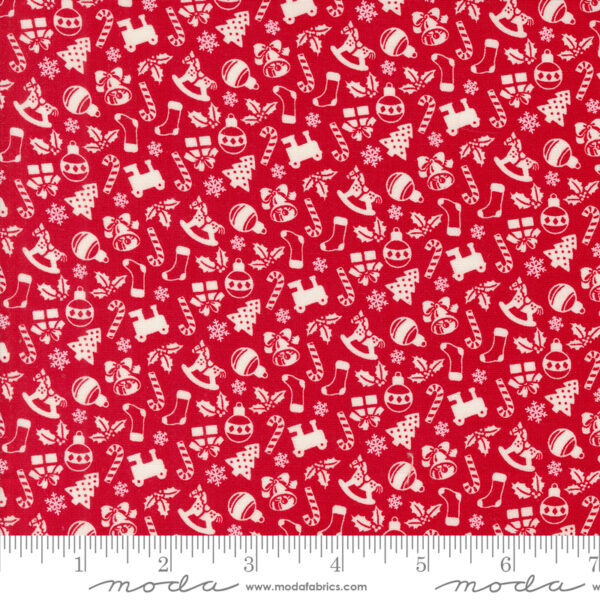 Moda Fabrics Urban Chicks Kitty Christmas Mini Charms - Image 22