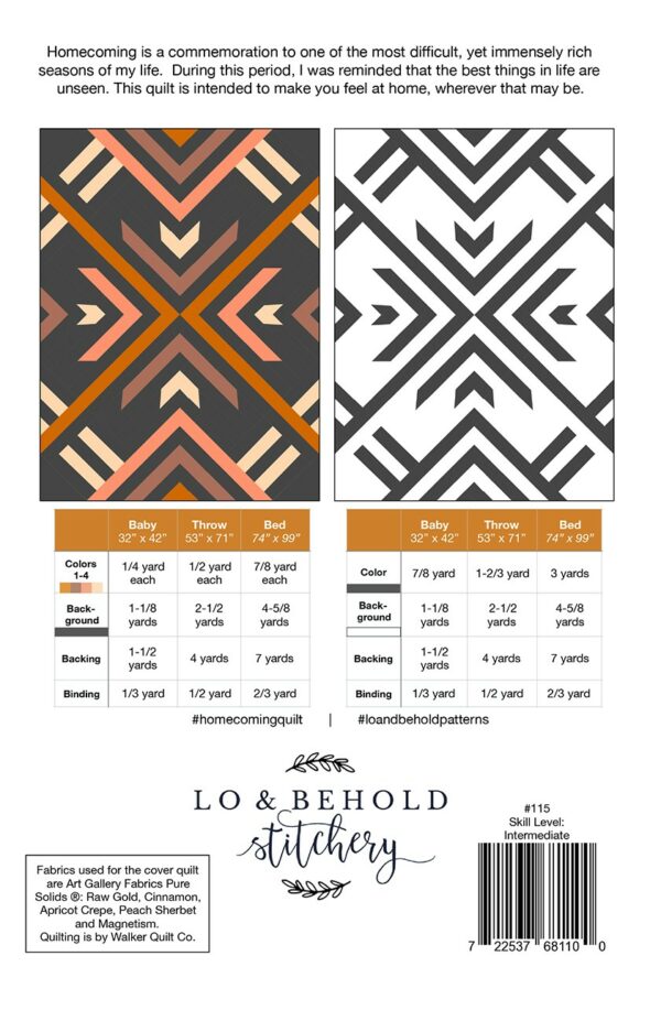 Lo & Behold Stitchery Homecoming Pattern - Image 2