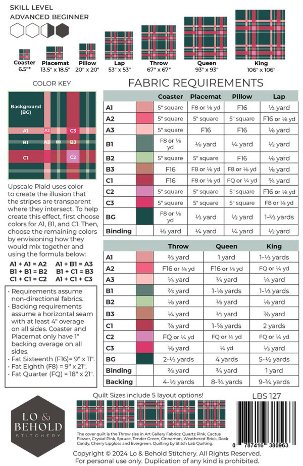 Lo & Behold Stitchery Upscale Plaid Pattern - Image 2