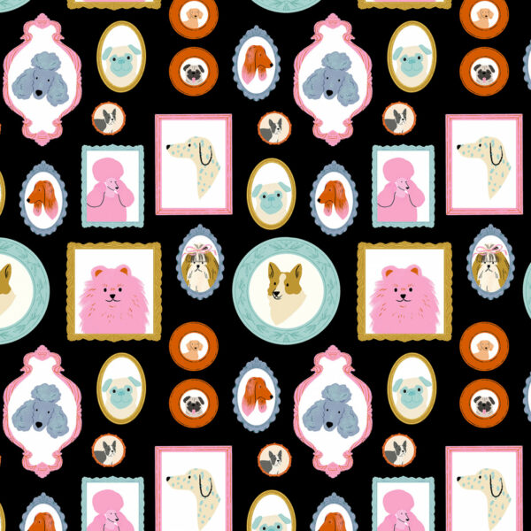 Dear Stella Faye Guanipa Dog Days Doggy Portraits Jet (REMNANT)