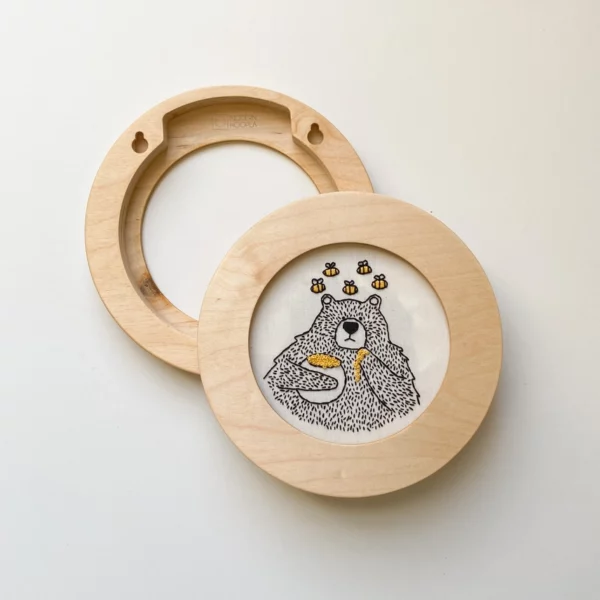 Modern Embroidery Hoop Circular Frame for 5" Hoops