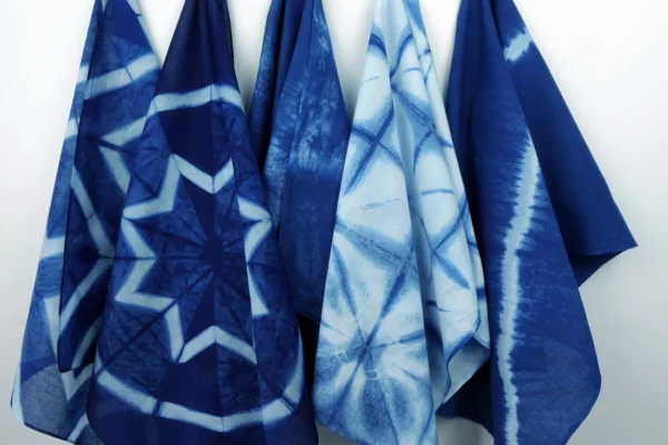 Yamato Indigo Dye Shibori Kit  (Bandana + Tenugui) - Image 4