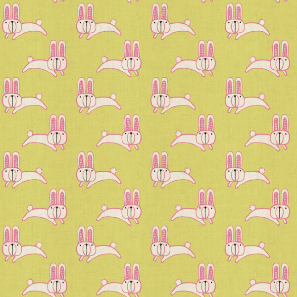 Cotton + Steel Hitomi Osumi Mori No Tomodachi Bunny Lemon