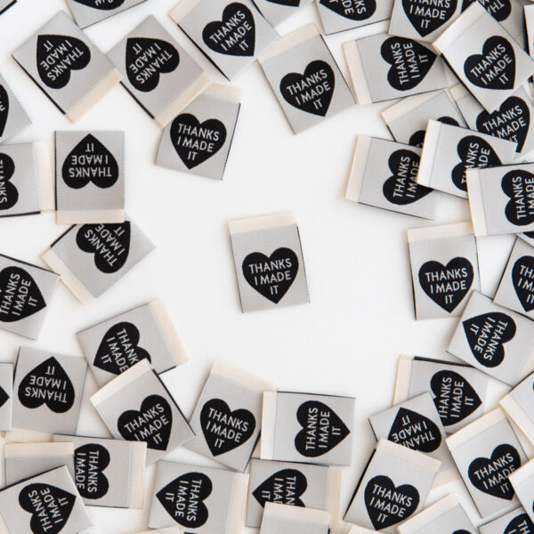 Sarah Hearts Thanks I Made It Heart Label - Image 3