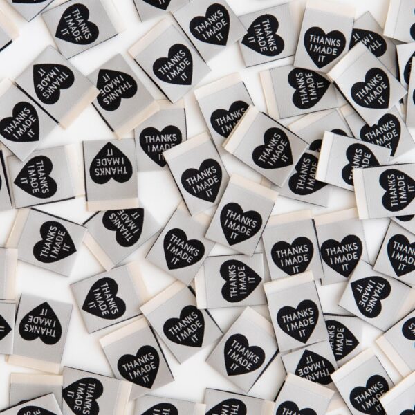 Sarah Hearts Thanks I Made It Heart Label - Image 2