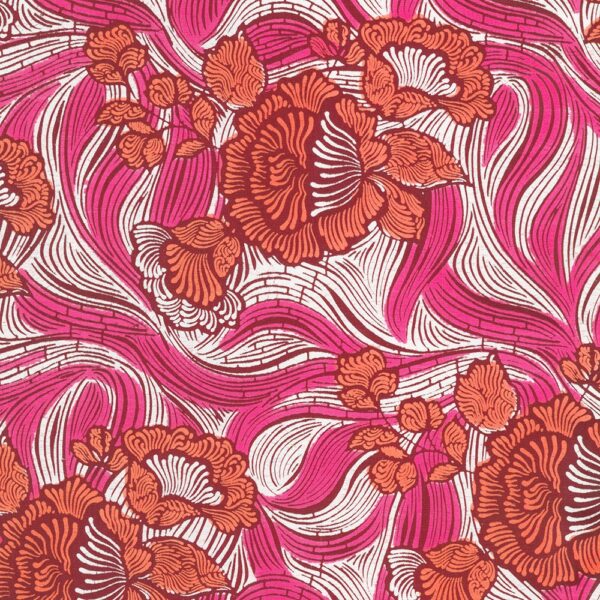 Uniwax Prints from the Ivory Coast Wax Print Hot Pink