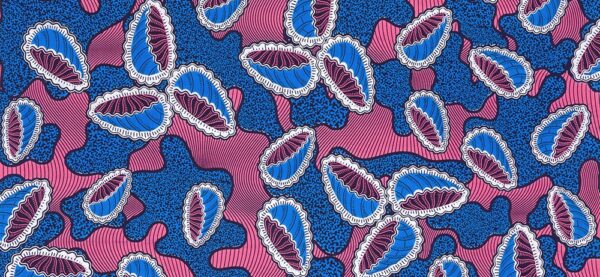 Uniwax Prints from the Ivory Coast Wax Print Purple - Image 2