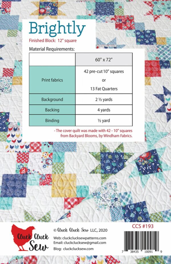 Cluck Cluck Sew Brightly Pattern - Image 2