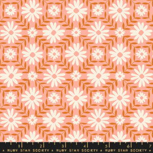 Ruby Star Society Jen Hewett Endpaper Floral Endpaper Bashful (REMNANT)