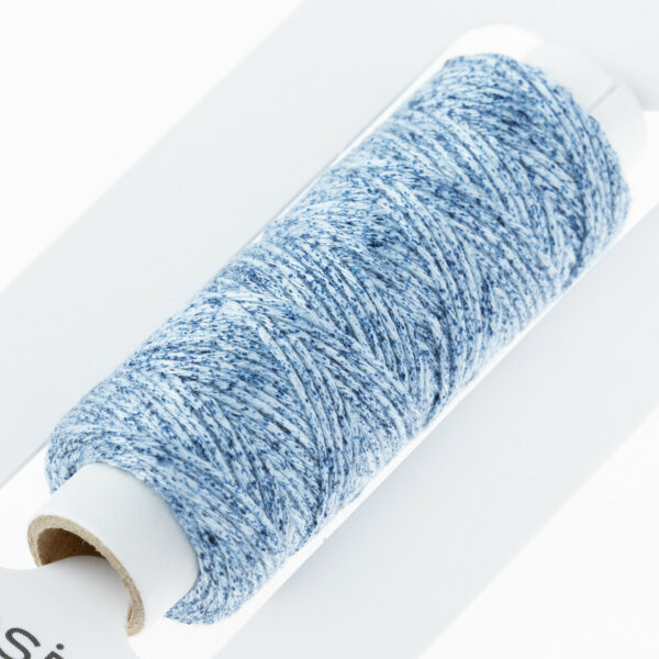 Lecien Cosmos Hidamari Melange Sashiko Denim Blue - Image 3
