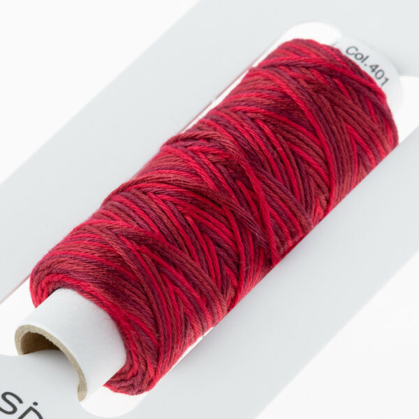 Lecien Cosmos Hidamari Variegated Sashiko Cranberry Red - Image 3