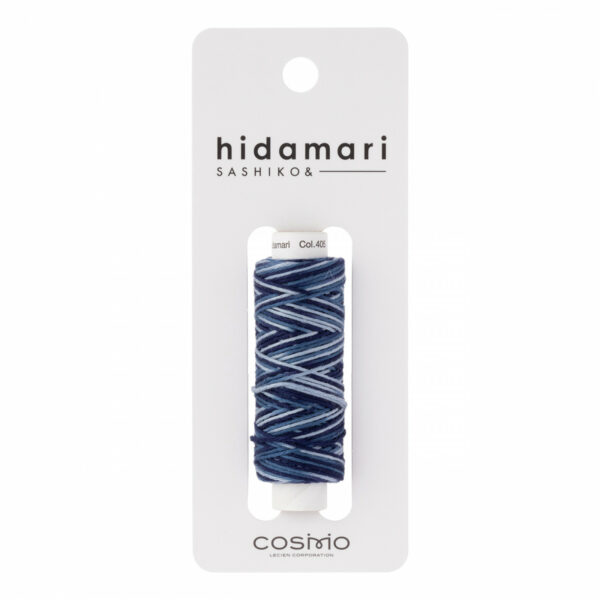 Lecien Cosmos Hidamari Variegated Sashiko Deep Ocean