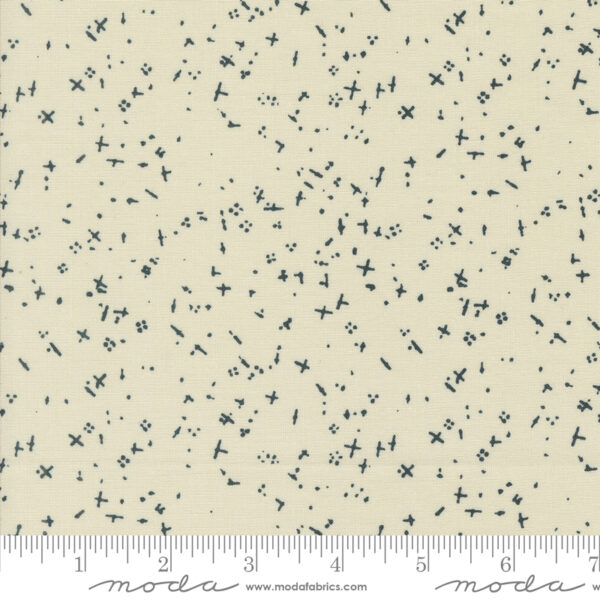 Moda Zen Chic Still More Paper X's and Dots Eggshell