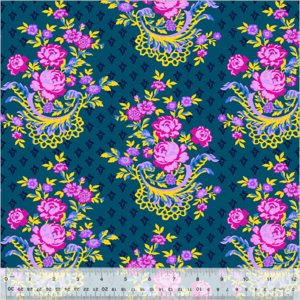 Windham Fabrics Jennifer Paganelli West Palm Beach Michelle Dark Teal