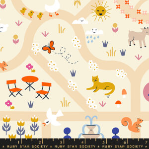 Ruby Star Society Rashida Coleman-Hale Woodland Park Garden Map Parchment