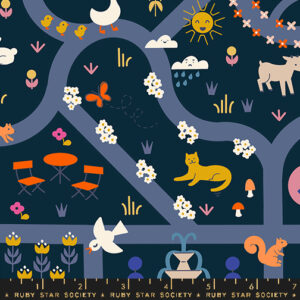 Ruby Star Society Rashida Coleman-Hale Woodland Park Garden Map Navy