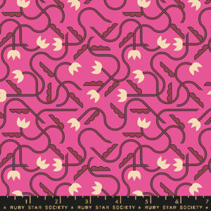 Ruby Star Society Rashida Coleman-Hale Woodland Park That One Flower Print Raspberry