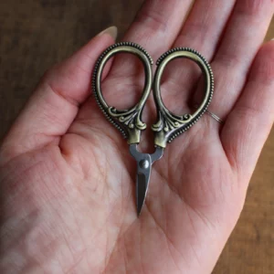 NNK Press Mini Embroidery Scissors Antique Gold