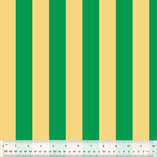 Windham Fabrics Heather Ross Forestburgh Broadstripe Green