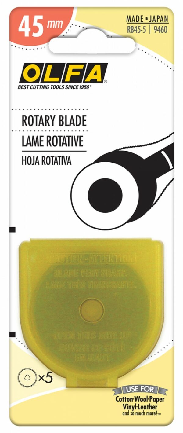 Olfa 45mm Rotary Blade 5ct