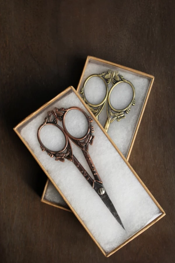 NNK Press Butterfly Scissors Antique Gold