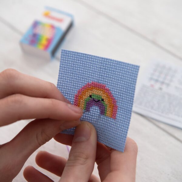 Marvling Bros Kawaii Cross Stitch Rainbow Arc In a Matchbox