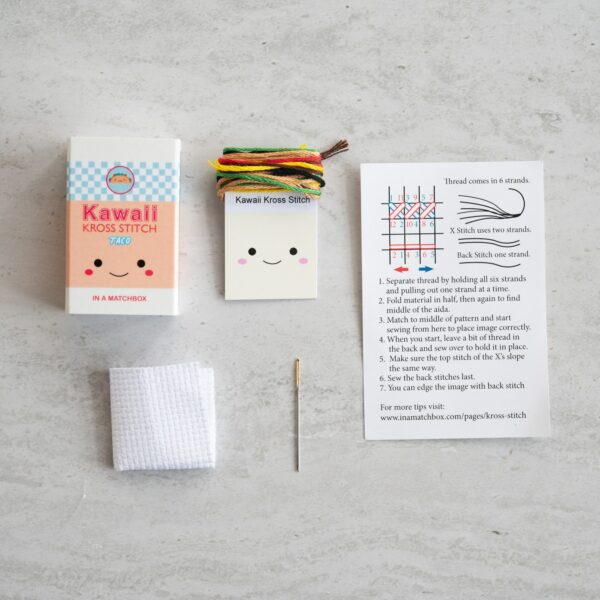 Marvling Bros Kawaii Cross Stitch Taco in a Matchbox - Image 3