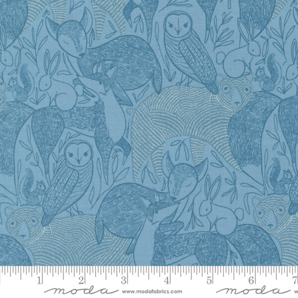 Moda Gingiber Woodland Wonder Animals Sky