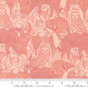 Moda Gingiber Woodland Wonder Animals Blush