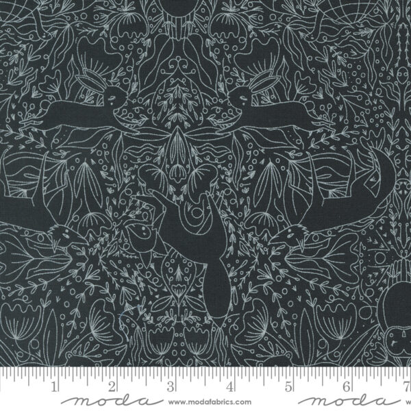 Moda Gingiber Woodland Wonder Frolic Animals Midnight