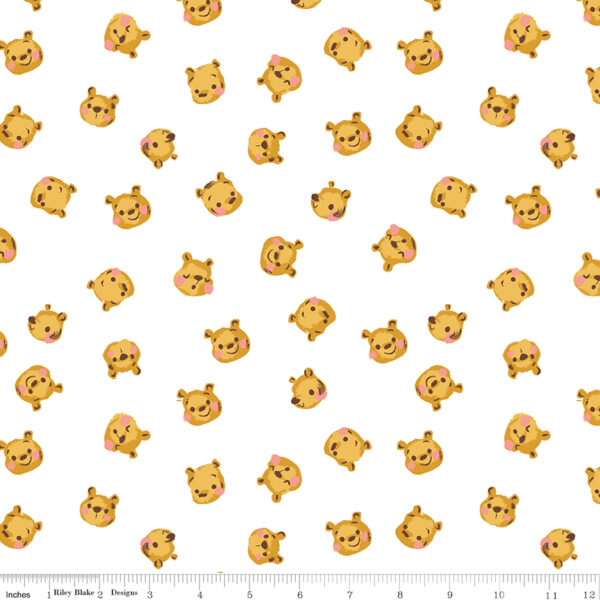 Riley Blake Designs Jill Howarth 100 Aker Woods Pooh Brain White