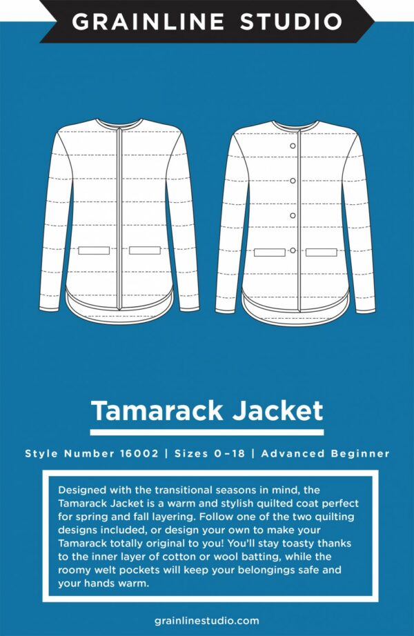 Grainline Studio Tamarack Jacket Sizes 0-18