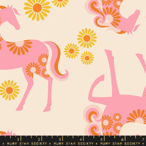 Ruby Star Society Melody Miller Carousel Daydreamer Canvas Natural