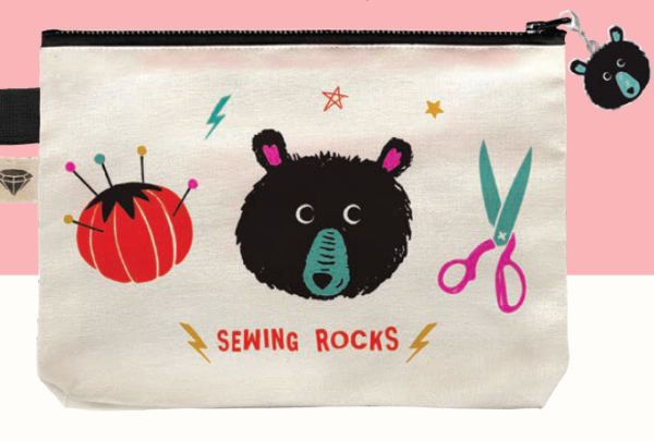 Ruby Star Society Sarah Watts Teddy and the Bears Sewing Rocks Pouch