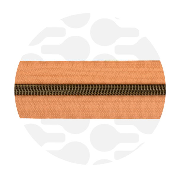 Zipper Zoo #5 Nylon Coil Zipper Antique Brass Apricot