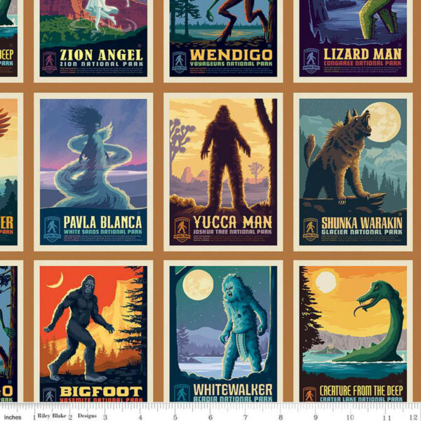 Riley Blake Designs Anderson Design Group Legends of the National Parks Postcards Sien